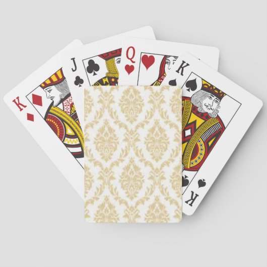 Jeu De Cartes Damas beige (dos)
