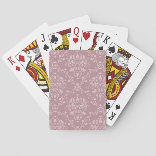 Jeu De Cartes Damas violet et blanc (dos)