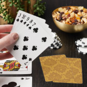 Jeu De Cartes Damassé d'or de luxe (In Situ)