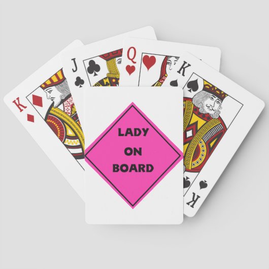 Jeu De Cartes Dame à bord (dos)