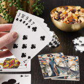 Jeu De Cartes Dame Art Déco Glamour (In Situ)