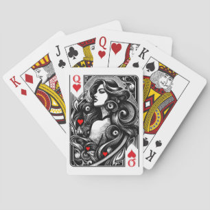 Jeu De Cartes Dame de cœur à vous l'honneur