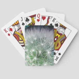 Jeu De Cartes Dandelion cool vert et blanc avec gouttes d'eau