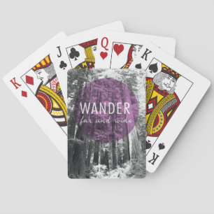 Jeu De Cartes Dans les bois errent très loin citation