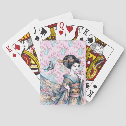 Jeu De Cartes Danse asiatique de Geisha (dos)