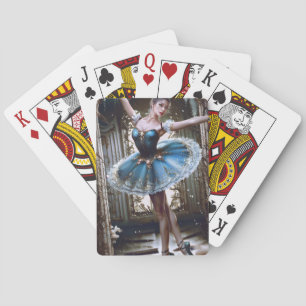 Jeu De Cartes Danse de ballet dans un Tutu bleu