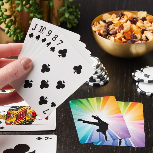 Jeu De Cartes Danse En Couleur Danse Déplace Jouer Des Cartes