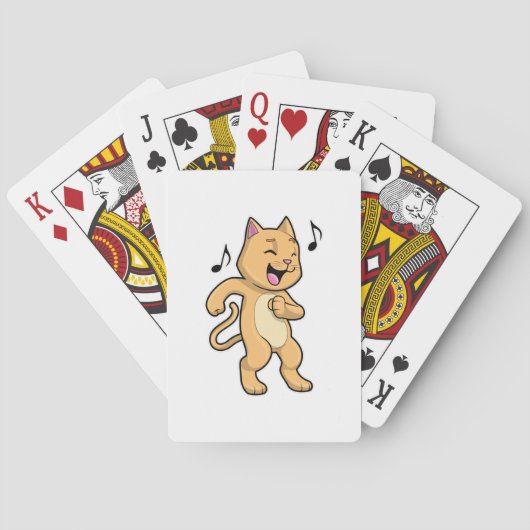 Jeu De Cartes Danse Musique Cat (dos)