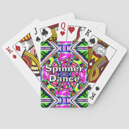 Jeu De Cartes Danses spinner (vous pouvez changer les mots) (dos)
