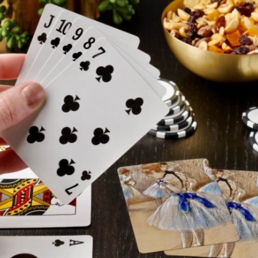 Jeu De Cartes Danseur de Dega avec ruban bleu