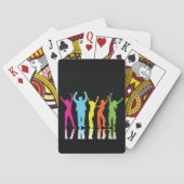 Jeu De Cartes Danseurs Colorés Dansant Autour (dos)