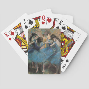 Jeu De Cartes Danseurs d'Edgar Degas   dans le bleu, 1890