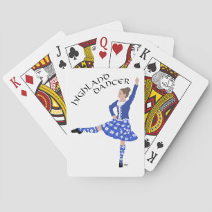 Jeu De Cartes Danseuse des Highlands en bleu