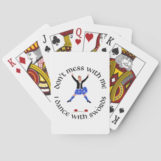 Jeu De Cartes Danseuse des Highlands Ne Me Cherchez Pas (dos)