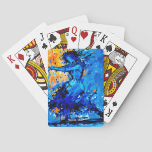 Jeu De Cartes Danseuse Imaginaire Bleu Bleu Orange