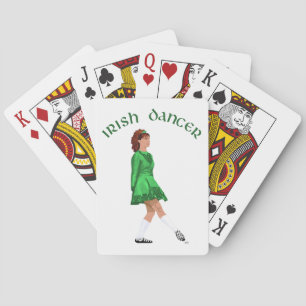 Jeu De Cartes Danseuse Irlandaise en Soft Shoe verte