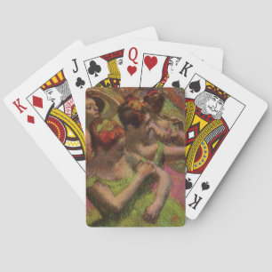 Jeu De Cartes Danseuses ajustant leurs robes (Edgar Degas)