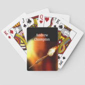 Jeu De Cartes Darts Sport with Flaming Dart personalize (dos)