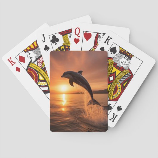 Jeu De Cartes Dauphin Soleil Couchant (dos)