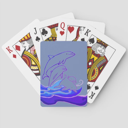 Jeu De Cartes Dauphins sauts vagues Classic Playing Cards (dos)