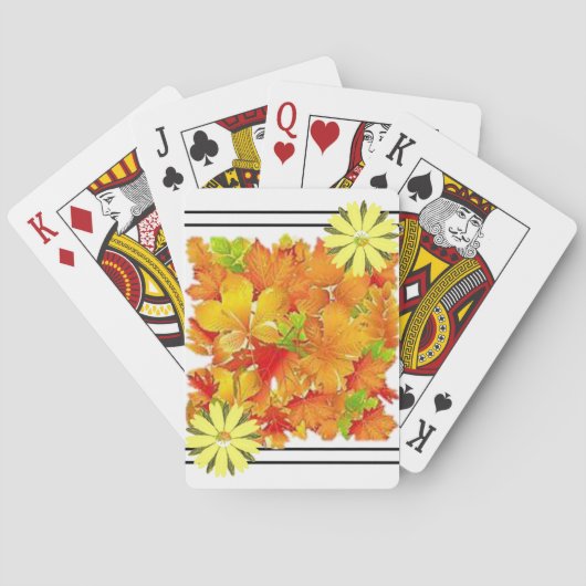 Jeu de cartes d'automne (dos)