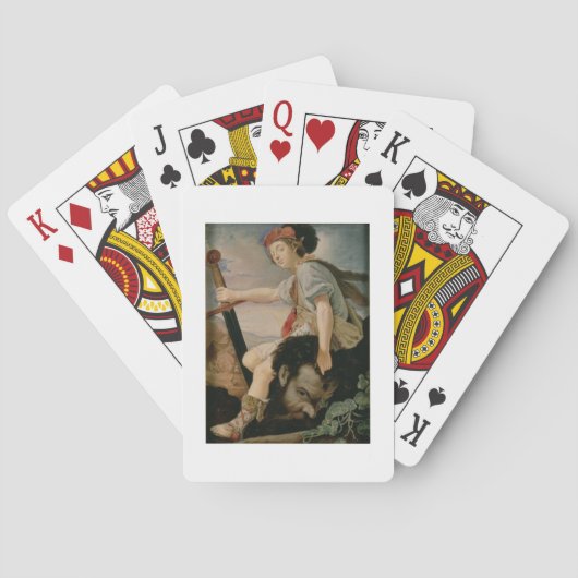 Jeu De Cartes David avec la tête de Goliath (dos)