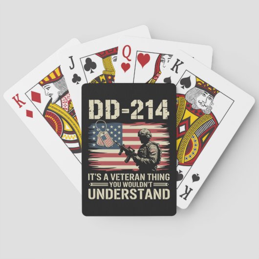 Jeu De Cartes DD-214 C'est une chose de vétéran que vous ne comp (dos)