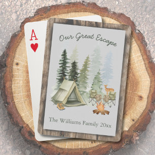 Jeu de cartes de camping pour famille amusante
