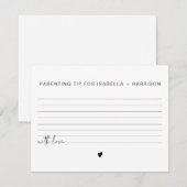 Jeu de cartes de conseils et astuces de parentalit (Devant / Derrière)