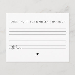 Jeu de cartes de conseils et astuces de parentalit