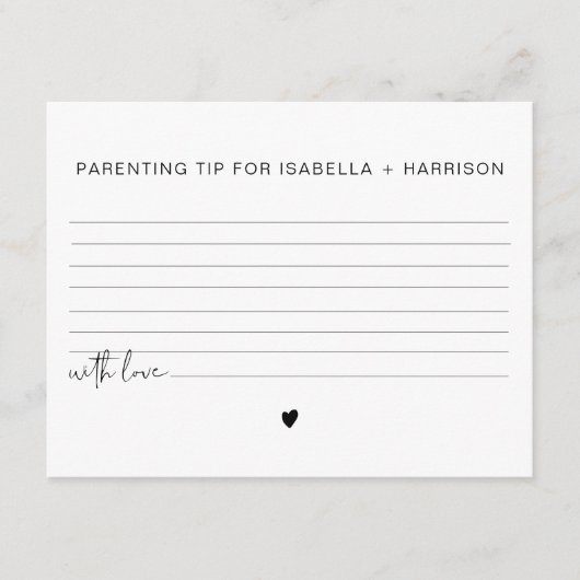 Jeu de cartes de conseils et astuces de parentalit (Devant)