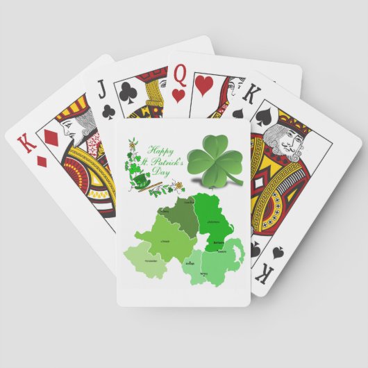 Jeu de cartes de la Saint-Patrick (dos)
