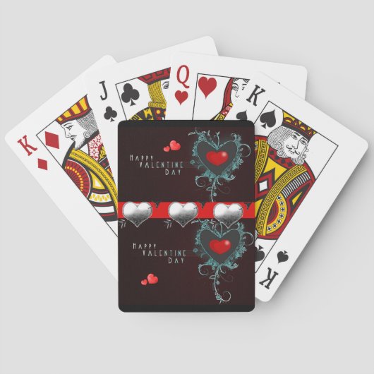 Jeu de cartes de la Saint-Valentin (dos)