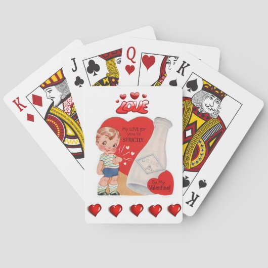 Jeu de cartes de la Saint-Valentin (dos)