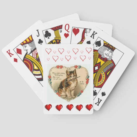Jeu de cartes de la Saint-Valentin (dos)