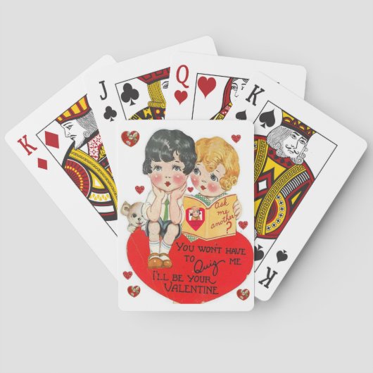Jeu de cartes de la Saint-Valentin (dos)