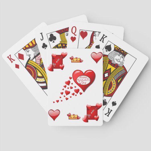 Jeu de cartes de la Saint-Valentin (dos)