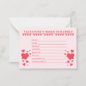 Jeu de cartes de la Saint-Valentin pour la classe  (Devant)