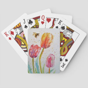 Jeu de cartes de lecture de l'aquarelle de la tuli