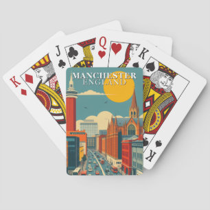 Jeu de cartes de Manchester Angleterre Vintage