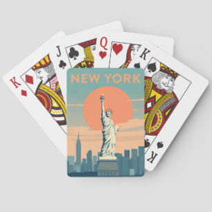 Jeu de Cartes de New York Vintage Voyage