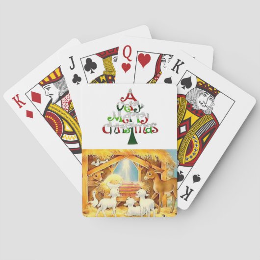 Jeu de cartes de Noël (dos)