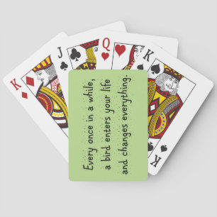 Jeu De Cartes De Temps En Temps, Un Oiseau Entre Dans Votre Vie.
