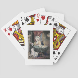 Jeu De Cartes Décembre, v.1790 (aquarelle sur papier)