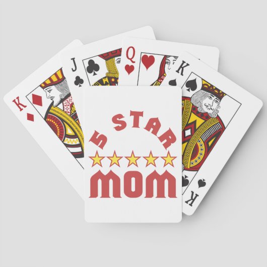 Jeu De Cartes Décerné 5 étoiles à Maman (dos)
