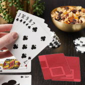 Jeu De Cartes Deck de blocs rouges fractionnés - Personnalisable (In Situ)