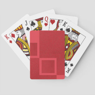 Jeu De Cartes Deck de blocs rouges fractionnés - Personnalisable