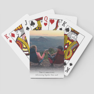 Jeu De Cartes Deck de voyage avec votre photo d'aventure