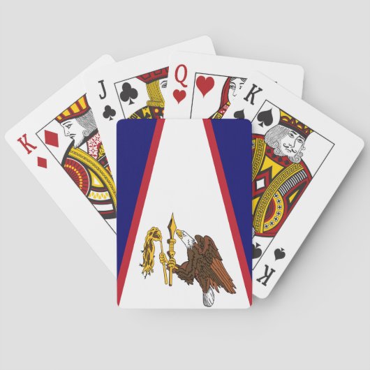 Jeu De Cartes Deck Playing Cards with Flag of American Samoa (dos)
