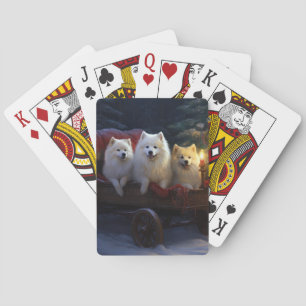 Jeu De Cartes Décor de Noël Eskimo Snowy Sleigh